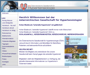 hochdruckliga.at: Österreichische Gesellschaft für Hypertensiologie
Österreichische Gesellschaft fr Hypertensiologie