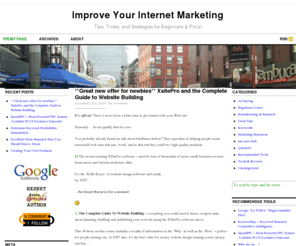 improveyourinternetmarketing.com: Improve Your Internet Marketing
Internet Marketing and Affiliate Marketing tips, strategies, and tricks