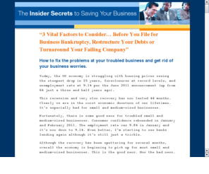 www-companyliquidation.com: Business Turnaround Guidebook
How to save your business from bankruptcy and failure.