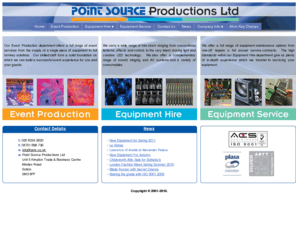 pslx.co.uk: Point Source Productions Ltd Lighting Hire
PSLX is a well established lighting hire company on the borders of London and Surrey. We stock a wide range of LX equipment from the basics to modern moving light solutions.