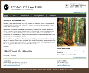 reynoldslawfirm-nw.com: Reynolds Law Firm - MacDaniel E. Reynolds, PC
MacDaniel Reynolds is an Oregon criminal defense attorney who represents good people who face DUII or other criminal charges.