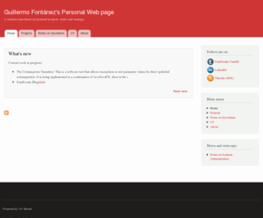 guillorama.com: Guillermo Fontánez's Personal Web page | A random assortment of personal projects, notes and musings.
