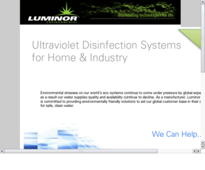 myluminor.com: Luminor Environmental - uv | reverse osmosis | filtration | water softeners
