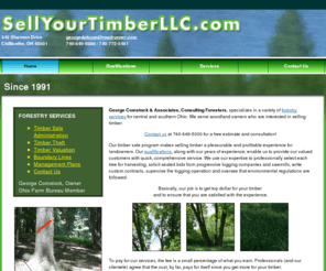 sellyourtimberllc.com: George Comstock & Associates, Consulting Foresters - Home
Our timber sale program makes selling timber a pleasurable and profitable experience for landowners. Our timber sale program makes selling timber a pleasurable and profitable experience for landowners.