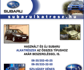 subarualkatresz.hu: SUBARU ALKATRÉSZ - Subaru, alkatrész, beszerelés
Subaru alkatrészek olcsón - használt és új alkatrészek