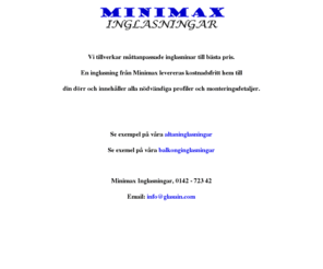 glasain.com: Minimax Inglasningar - Dina mtt vr standard
