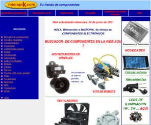 micropik.com: index
venta de componentes electronicos y robotica