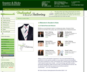 sousterandhicks.com: Bespoke tailoring | Sousters & Hicks | Savile Row tailors
