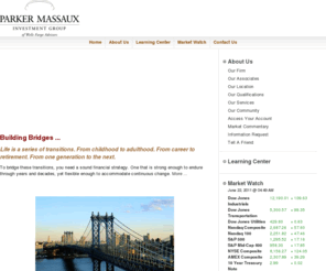 parkermassaux.com: Parker Massaux Investment Group
Located in Philadelphia, the Parker Massaux Investment Group of Wells Fargo Advisors is an investment team focusing on financial advice and investment planning. With our clients as our main focus, our service-oriented attitude allows us stand apart from other investment teams. Using the Envision process, we are dedicated to helping our clients plan for their futures.