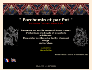 parcheminetparpot.com: Poterie médiévale - Enluminure / stage enluminure
Reproduction  de poterie mediévale d'après des modèles archéologiques - Reproduction et création d'enluminure avec le respect des techniques médiévales, stage enluminure