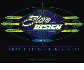 stevo-design.com: Stevo Design - Graphic Design, Logos & Signs
Stevo is a designer, illustrator, and proud letterhead for hire. Custom signs, logos and art panels are his specialty. Edmonton, Alberta, Canada.