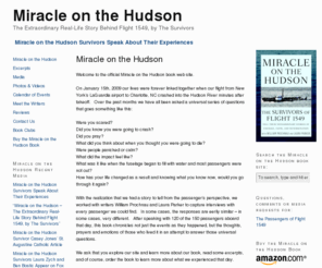 themiracleonthehudsonbook.com: Miracle on the Hudson Book - Flight 1549 Survivors Book - Miracle on the Hudson - Flight 1549 Survivors
Miracle on the Hudson Book – The Survivors of Flight 1549 Tell Their Extraordinary Stories of Courage, Faith, and Determination