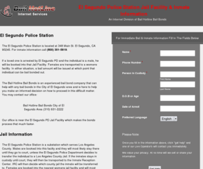 elsegundopolicedepartment.com: El Segundo Police Station Station Jail Facility & Inmate Information
El Segundo Police Station Jail Facility Bail and Inmate Information 24 Hours A Day. Call The Bail Hotline at (310) 631-2222.