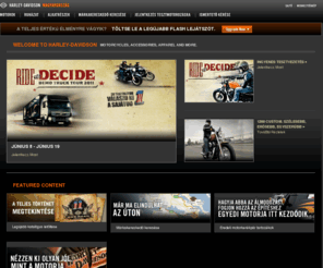 harley-davidson.hu: Harley-Davidson Hungary
The official site of the Harley-Davidson Motor Company. View Harley-Davidson motorcycles, locate a motorcycle dealer, & browse motorcycle parts and apparel.