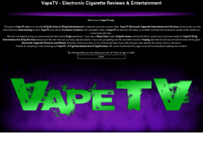 vapetv.com: VapeTV - ECig Reviews & ECig Entertainment
VapeTV - Ecig Entertainment & Ecig Reviews, All Exclusive Content.