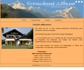 a-wittmann.net: Ferienwohnung Wittmann | Stuibenweg 3 | 82467 Garmisch-Partenkirchen
Wir laden Sie ein, in einer schnen, gemtlichen DG-Wohnung einen erholsamen Urlaub zu verbringen.