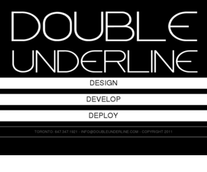 doubleunderline.com: Double Underline |
Double Underline is a digital innovation studio. We specailize in design, development, and deployment of customized web, mobil, and social applications.