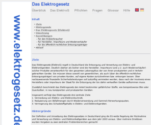 elektrogesetz.de: Das Elektrogesetz
Informationen zum deutschen Elektrogesetz (ElektroG).