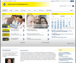 gi-ev.org: Startseite  - Gesellschaft für Informatik e.V.
Fachgesellschaft fuer Informatik