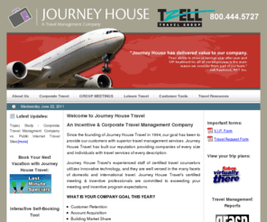 journeyhousetravel.com: The Journey House Travel © Dallas, Texas  An Incentive & Corporate Travel Management Company
Journey House Travel is a  full-service agency that has over 45 years of experience in Group and  Meeting, Corporate, and Leisure Travel.