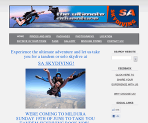 saskydiving.com.au: Maximum Adventure - Home
SA Skydiving