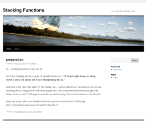 stackingfunctions.com: Stacking Functions | Just another WordPress site
Just another WordPress site
