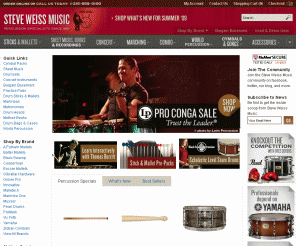 steveweissmusic.com: Steve Weiss Music | Percussion, Drum Sets, Drumsticks, Cymbals & Sheet Music
Steve Weiss Music is your source for percussion, percussion instruments, drums, drum set, drumsticks, cymbals, sheet music and more.