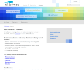 at-software.com: AT Software
AT Software is a leading software and hardware development company in Russia/CIS, which has customers in Europe, USA and Russia. AT Software was founded in 2008 as a result of the merger of two companies, Lanit-Tercom and Artezio.
