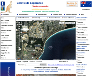 goldfieldsesperance.info: Goldfields Esperance - Home
Goldfields Esperance Community and Visitor Information Portal: An Australian made website for Goldfields Esperance that benefits Locals, Tourism and Business.