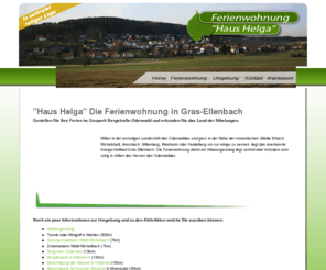 grasellenbach.info: Ferienwohnung -Haus Helga- in Gras-Ellenbach im Odenwald in zentraler und ruhiger Lage!
Ferienwohnung -Haus Helga- in Gras-Ellenbach im Odenwald in zentraler und ruhiger Lage!