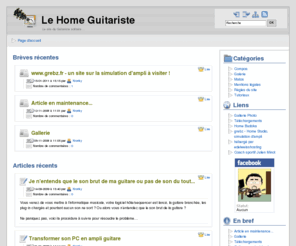 home-guitariste.com: Le Home Guitariste
Le Home Guitariste - Catégorie principale, qui joue le rôle de page d’accueil.