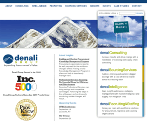 denaliusa.com: Procurement Management Services & Solutions :: Denali Group
Denali Group teams with Global 1000 companies expanding the value of procurement management. Increase efficiency with our procurement solutions & services.