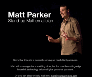 matt-inc.com: Matt Parker: Stand-up Mathematician
