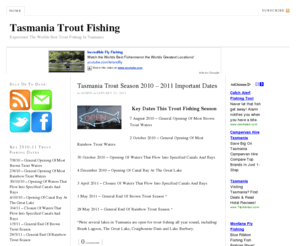 tasmaniatroutfishing.com: Tasmania Trout Fishing
Experience The Worlds Best Trout Fishing In Tasmania, listing the best fishing locations, tour packages and accommodation options