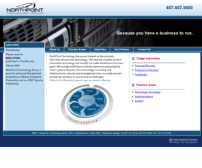 teamnorthpoint.com: Information Technology Consulting | Florida | Network Design | Software Security Solutions
NorthPoint Technology Group specializes in strategic IT planning, server system management, technology assessments and hardware support. We are committed to helping your technology infrastructure grow with your business.