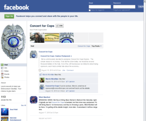 concertforcops.com: Incompatible Browser | Facebook
 Facebook is a social utility that connects people with friends and others who work, study and live around them. People use Facebook to keep up with friends, upload an unlimited number of photos, post links and videos, and learn more about the people they meet.