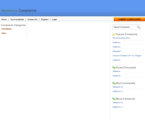 melaleucacomplaints.com: Melaleuca Complaints
Complain, Report, Comment, or Praise a bout Melaleuca and make your voice heard!