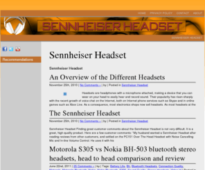 sennheiserheadset.net: Sennheiser Headset
Sennheiser Headset