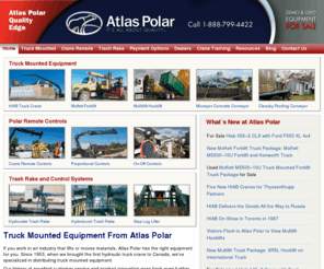 truckmountedcranes.info: HIAB Truck Cranes | Forklifts | Hooklifts
Name brand truck mounted equipment provided by Atlas Polar, safety, value, durability.