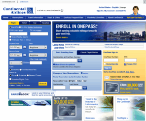 wwwcontinental.com: Continental Airlines - Airline Tickets, Vacations Packages, Travel Deals, and Company Information on continental.com
Continental Airline Ticket Reservation, Find all current Continental flight information online, check flight status or book an online airline ticket reservation.