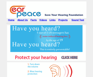 epfound.com: How to protect your hearing
How to prevent protect save your hearing. Help prevent hearing loss in teenagers and young children. Facts about hearing loss