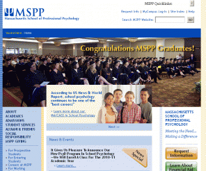 mspp.edu: MSPP - Graduate Psychology Degrees - School, Counseling, Forensic, Business, PsyD
The Massachusetts School of Professional Psychology offers graduate pscyhology programs and training to mental health professionals to deliver care to the community.