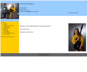 slaggitaar.nl: Gitaarles in Almere - Cees Bijster Gitaarlessen
Gitaarles in almere van een gediplomeerd en ervaren gitaardocent. Gratis proefles. Gitaarmuziek,noten en tabs.