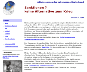 embargos.de: Initiative gegen Embargos - Sanktionen - keine Alternative zum Krieg
