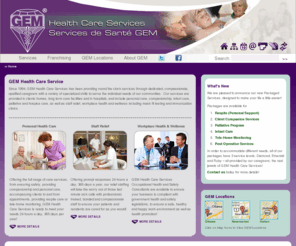 gemhealthcare.com: GEM Health Care
GEM Health Care Services offers personal support & nursing services in home care & hospital settings. Compassionate Caregivers offer health care 24/7.