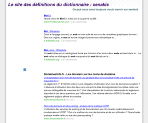 xenakis.fr: xenakis.fr : Le site des définitions du dictionnaire : xenakis
xenakis