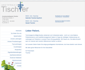 arztpraxis-tischler.de: Arztpraxis-Tischler.de -- Informationsübersicht
Übersicht über Informationen und Inhalte der Webseite.