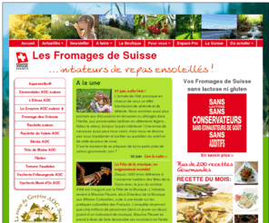 fromagesdesuisse.com: Les Fromages de Suisse
Savourez les fromages de Suisse à lapéritif, en entrée, en plat et sur un plateau. Découvrez les recettes, la fabrication traditionnelle et où acheter Emmentaler Switzerland, Gruyère AOC, Appenzeller, Sbrinz, Tête de Moine AOC, Raclette, Fromage des Grisons, Tilsiter, Vacherin Fribourgeois AOC, Vacherin Mont-d'Or AOC, Tomme Vaudoise et Etivaz AOC