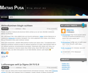 matiaspusa.net: Matias Pusa « Blog about me
Blog about me