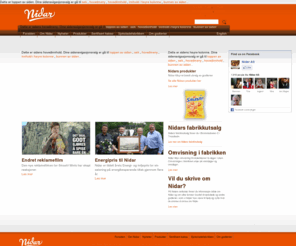 nidar.biz: Nidar.no -  Sjokolade- og godterigleder fra Nidar
Små og store sjokoladegleder blir til på Nidars fabrikk hver dag. Nidar er Norges største godterileverandør og lager alt fra melkesjokolade og konfekt til lakrisbåter, seigmenn og halspastiller. 